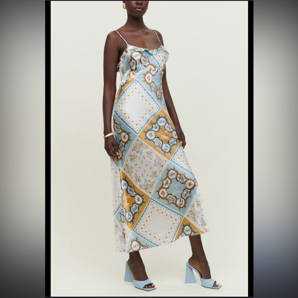 NWT Reformation Aribella Silk Dress🔥 - Picture 2 of 8